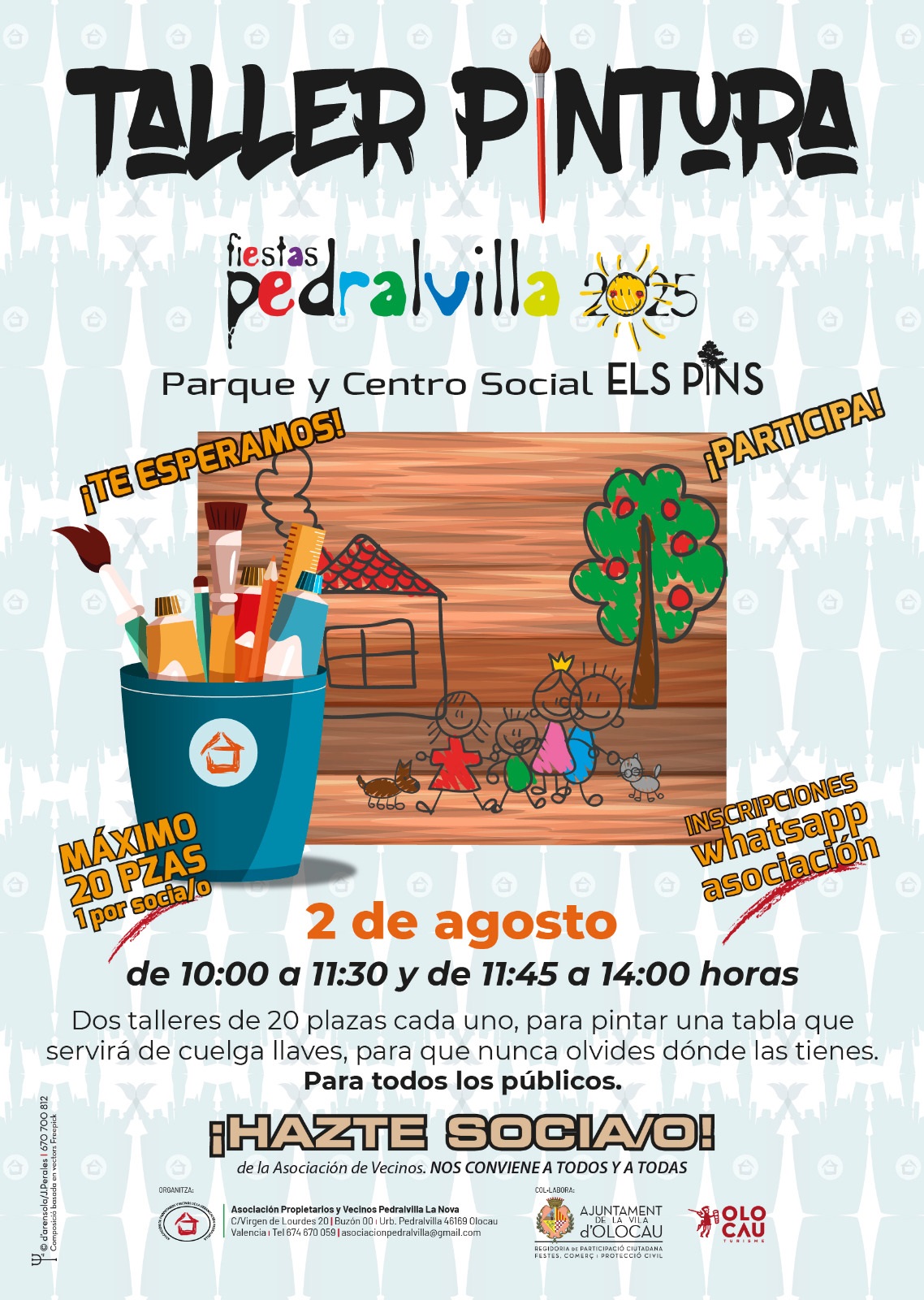 Taller de pintura (Festes d'Estiu de la urbanització Pedralvilla)